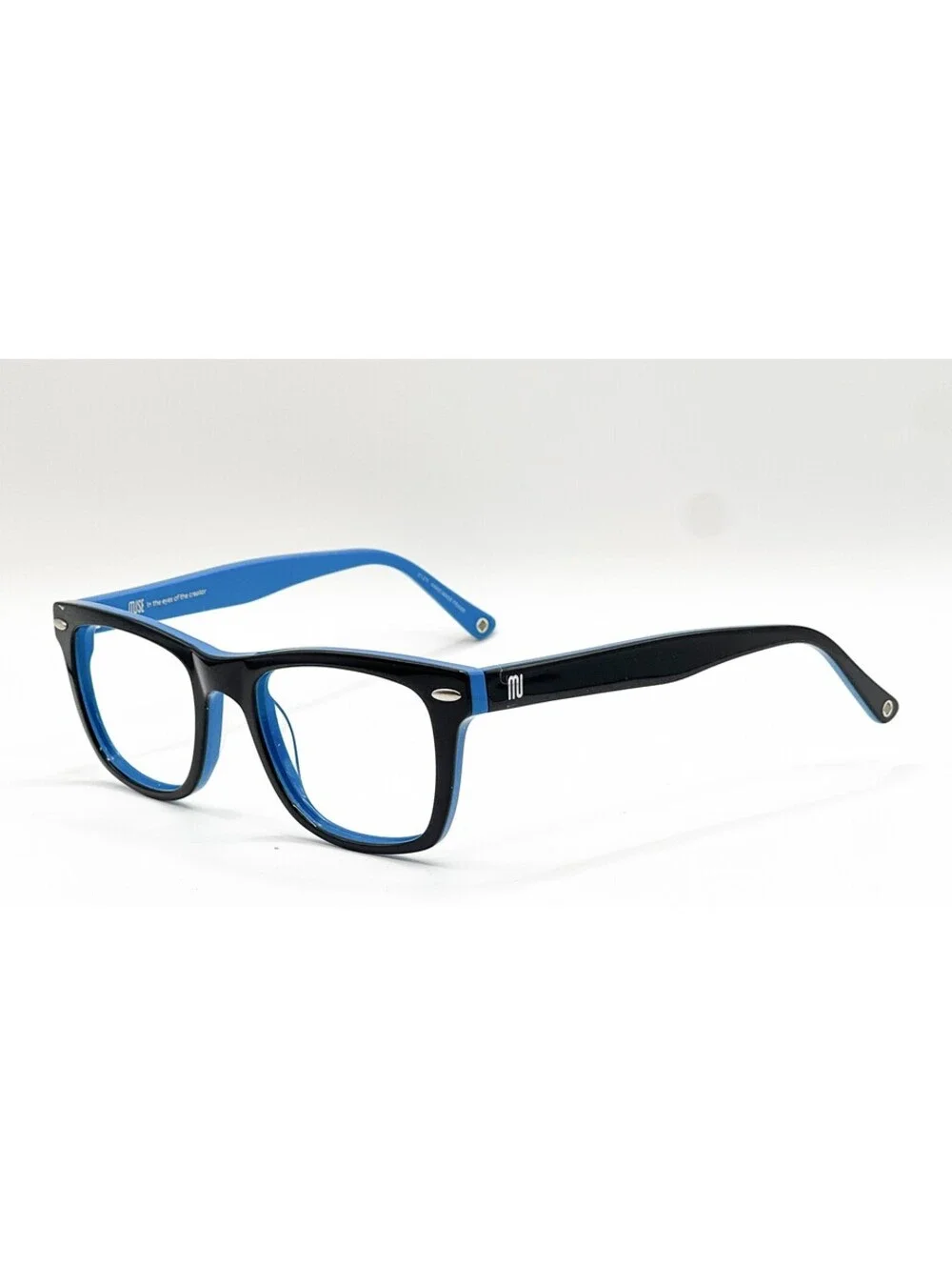 Muse 39-P9410 Black Oval Authentic Eyeglass Frames 50-20-145